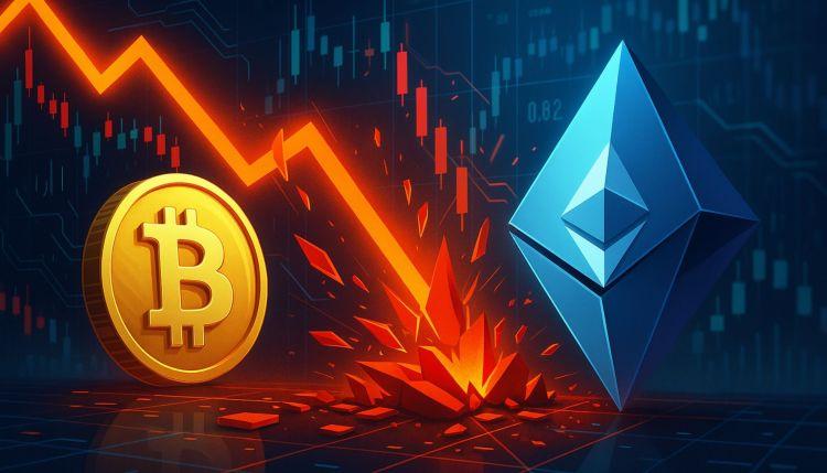 加密货币杠杆率暴跌：超过 6 亿美元的 BTC 和 ETH 多头被清算