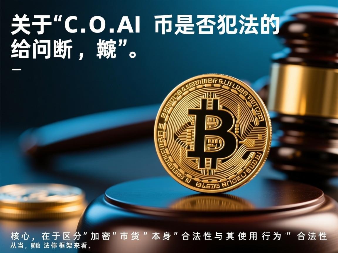 关于COAI币是否犯法的问题，需结合具体法律背景与项目性质综合判断，不能一概而论。从当前法律框架来看，核心在于区分加密货币本身的合法性与其使用行为的合法性