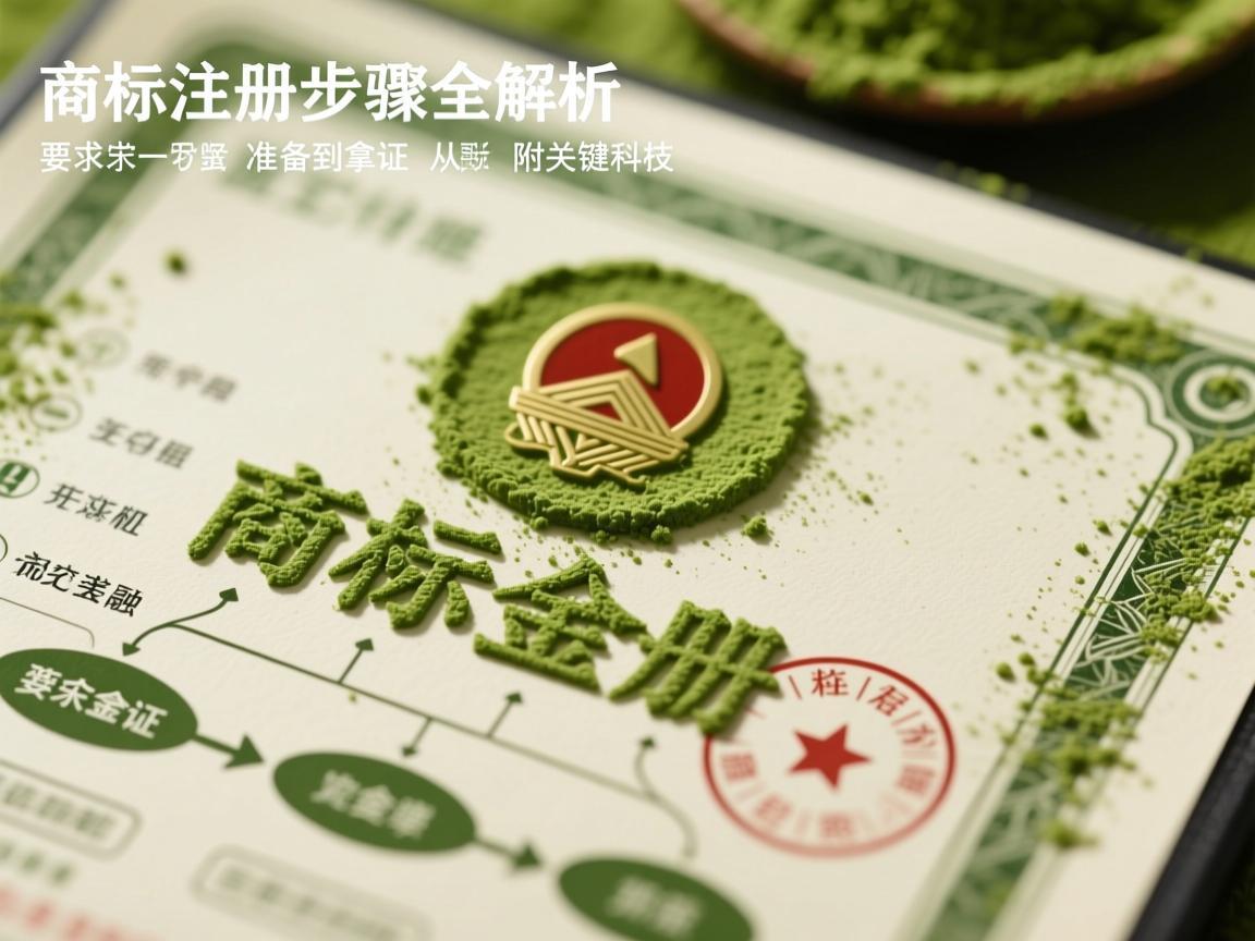 抹茶粉商标注册步骤全解析，从准备到拿证，附关键流程图