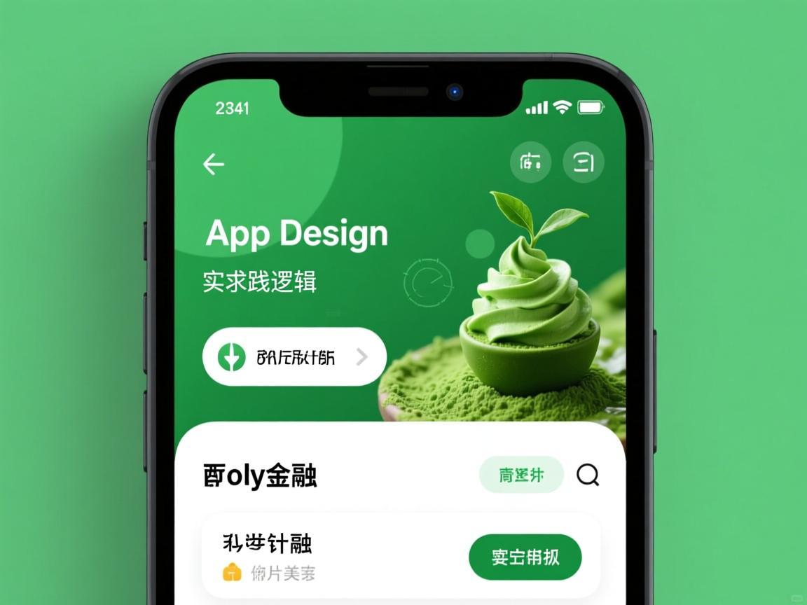 抹茶绿配色在App设计中的清新美学与实践逻辑