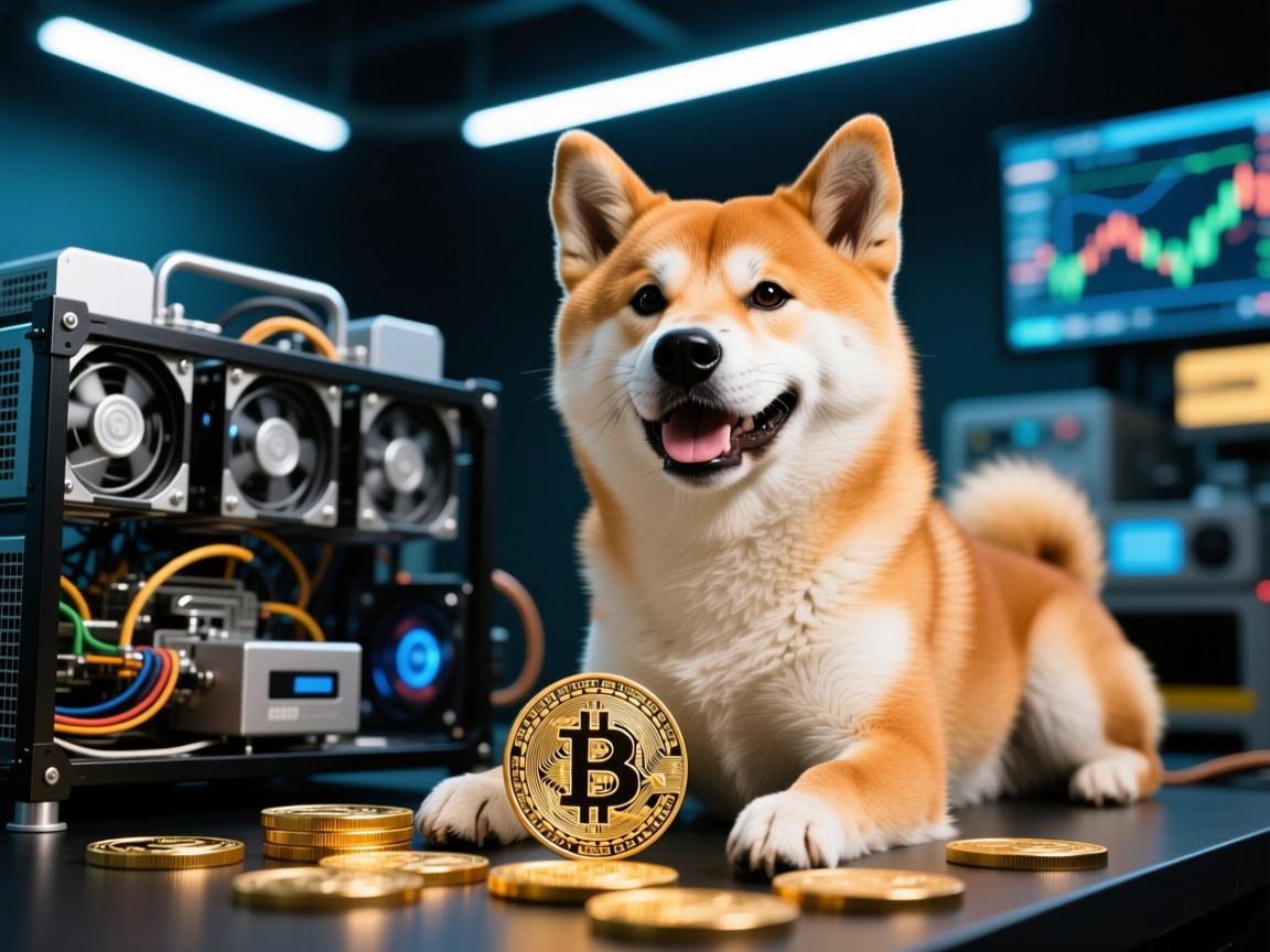 矿机大本营的柴犬热，狗狗币的算力狂欢与价值博弈