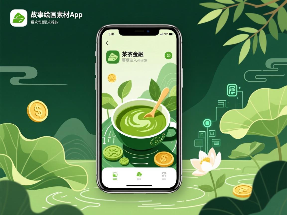 抹茶故事绘画素材app，为创意注入东方雅韵