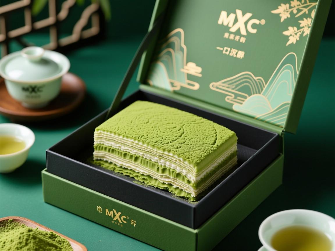 MXC抹茶千层盒子，一口沉醉的东方茶韵