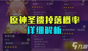 原神原神圣遗物掉落几率是多少